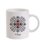 Cana alba personalizata - Motive Traditionale Romanesti