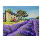 Tablou canvas 49 x 40 cm - Peisaj Lavanda